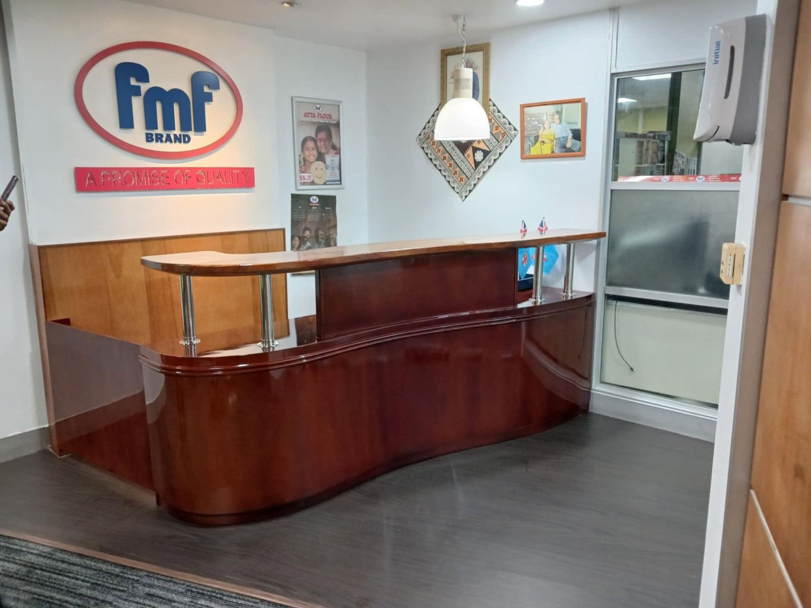 FMF HQ Reception Counter, Bespoke reception counter, by Niqua Investments (Fiji)